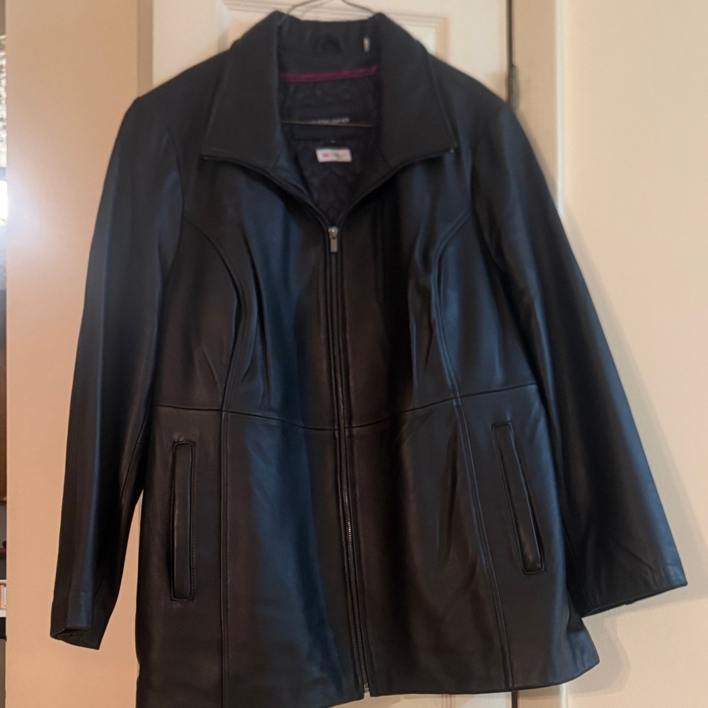 Wilsons Leather Quilted Black Jacket